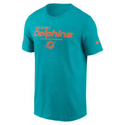【NIKE】Miami Dolphins Sideline Jersey Miami Dolphins Sideline Player Men's Nike Dri-FIT NFL T